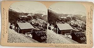 B.L. Singley, Switzerland, Jungfrau, stereo, 1901