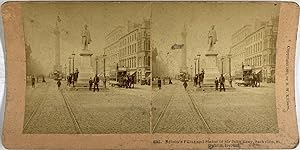 Kilburn, Ireland, Dublin, Sackville Street, Nelson's Pillar, stereo, 1891
