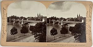 B.L. Singley, Switzerland, Wettstein Bridge, stereo, 1900