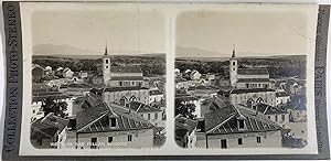 Espagne, Segovia (Ségovie) Vue vers San Millan, Vintage silver print, ca.1900, Stéréo