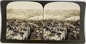 White, Turkey, Constantinople, stereo, Outer Bridge over the Calden Hor and Stamboul, 1901