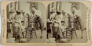 Strohmeyer & Wyman, The New Woman, Wash Day, stereo, 1897