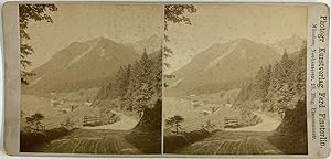 Fisterlin, Germany, Bavaria, Walchensee, Herzogstand, stereo, ca.1890