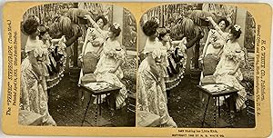 White, Genre Scene, Making her Little Kick, stereo, 1902