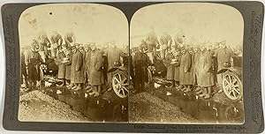 Guerre 1914/18, Du pain pour les soldats britanniques près de la ligne de tir, Vintage silver pri...