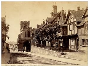 England, Warwick, West gate and Leicester's Hospital, Photo. Bedford