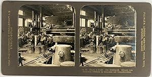 Steglitz, Germany, Steel Work Machine, stereo, ca.1900
