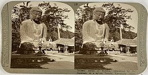 Japan, Kamakura, stereo, Statue of Buddha, ca.1900