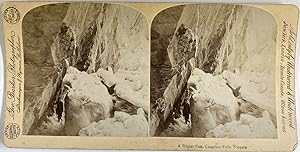 Strohmeyer & Wyman, Canada, Niagara, A Winter Pass, stereo, ca.1890