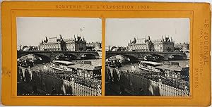 France, Paris, Pavillon de l'Exposition de 1900, Vintage print, circa 1900, Stéréo