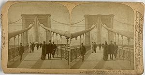Strohmeyer & Wyman, USA, New York, Brooklyn Bridge, stereo, 1893