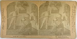 Littleton, Genre Scene, Charge Bayonets, stereo, 1889