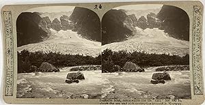 Norvège, Mer de Glace, Vintage print, ca.1900, Stéréo