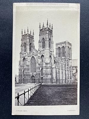 G Willis, York Minster Cathedral, Vintage albumen print, ca.1870