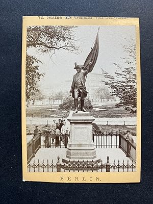Allemagne, Berlin, Monument au Général Schwerin, vintage albumen print, ca.1870