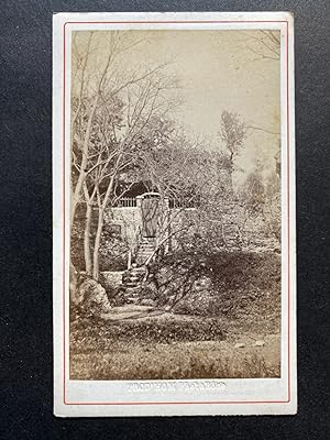 Europe, Muraille d'un jardin, vintage albumen print, ca.1870