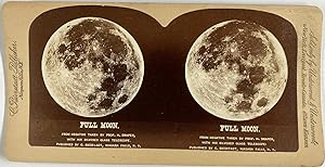 Bierstadt, Astronomy, Full Moon, From negative by Prof.H.Draper, stereo, ca.1890
