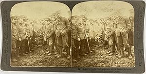 Guerre 1914/18, France, La Bassée, Soldats britanniques, Vintage silver print, ca.1914, Stéréo
