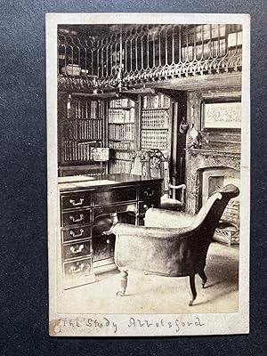 Écosse, Abbotsford, le bureau de Sir Walter Scott, vintage albumen print, ca.1870