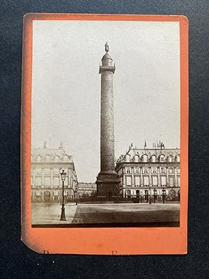 France, Paris, Colonne de la Place Vendôme, vintage albumen print, ca.1870