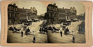 Young, Ireland, Belfast, Royal Centre, vintage stereo print, 1897