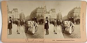 Kilburn, France, Paris, Pont Neuf, vintage stereo print, 1896