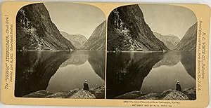 White, Norway, Gudvangen, The Great Naerofjord, stereo, 1902