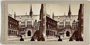 England, London, Guildhall, vintage stereo print, ca.1900