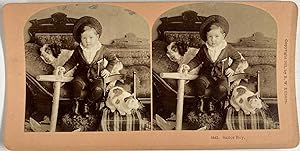 Kilburn, Genre Scene, Sailor Boy, vintage stereo print, 1891