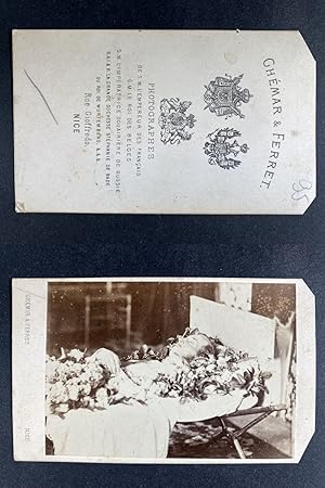Guémar & Ferret, Nice, Tsarévitch Nicolas Alexandrovitch de Russie sur son lit de mort