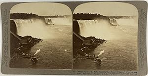 USA, Chutes du Niagara, Vintage albumen print, ca.1885, Stéréo