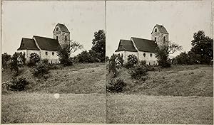Allemagne, Idar-Oberstein, Eglise de Weierbach, Vintage print, circa 1880, Stéréo
