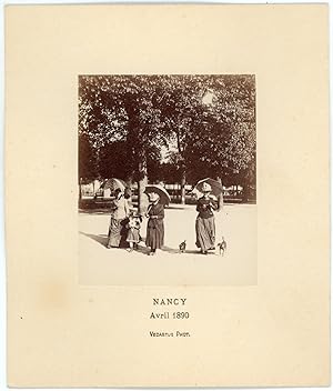 France, Nancy, au Parc, avril 1890