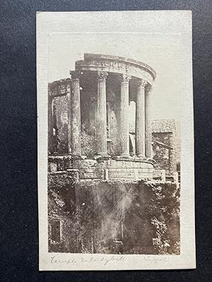 Italie, Tivoli, le Temple de la Sibylle, vintage albumen print, ca.1870