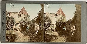 Allemagne, Hornberg, Ruines, Vintage print, circa 1900, Stéréo