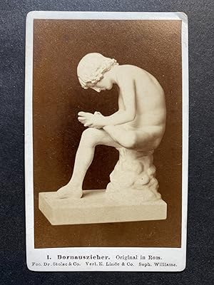 Sculpture "Le Tireur d'Épine", Vintage albumen print, ca.1870