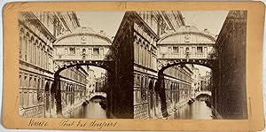 Italie, Venise, Pont des Soupirs, Vintage stereo print, ca.1880