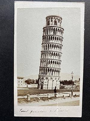 Van Lint, Italie, Tour de Pise, vintage albumen print, ca.1870