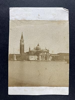 Italie, Venise, San Giorgio Maggiore, vintage CDV albumen print