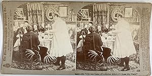 Royaume-Uni, Scène de genre, Vintage print, circa 1890, Stéréo