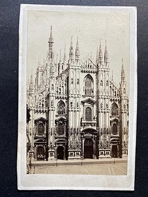 Italie, Milan, la Cathédrale, Vintage albumen print, ca.1870