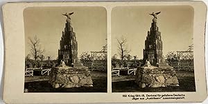 Allemagne, Ausbläsern, Première Guerre mondiale, Mémorial pour les chasseurs allemands, vintage s...