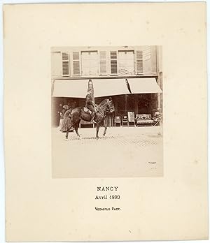 France, Nancy, scène de rue, avril 1890