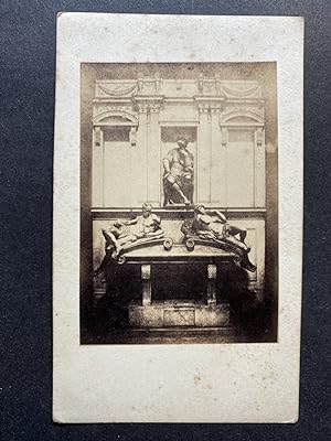 Italie, Florence, Tombeau de Giuliano de Medici, vintage albumen print, ca.1870
