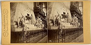 Carlo Naya, Italie, Venise, Basilique Santa Maria Gloriosa dei Frari, vintage stereo print, ca.1870
