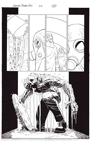 Amazing Spider-Man #52 (493) Dig This Page 23 Original Comic Art by John Romita, Jr.