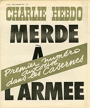 "CHARLIE HEBDO N°198 du 2/9/1974" MERDE A L'ARMÉE Premier numéro autorisé dans les casernes