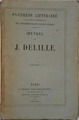 Oeuvres de J. Delille.