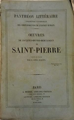 Oeuvres de Jacques-Henri-Bernardin de Saint-Pierre.