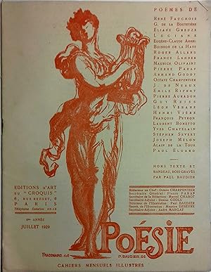 Poésie. 8e année. Juillet 1929. Poèmes de René Fauchois, Maurice Olivaint, Pierre Paraf, Armand G...